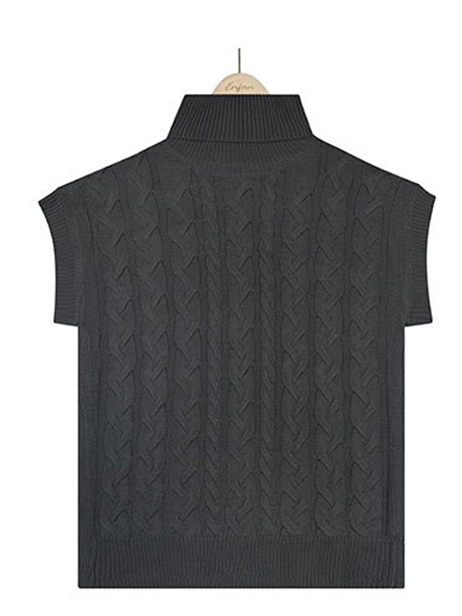 Women's Sweater Vest Turtleneck Ribbed Knit Acrylic Oversized Summer Fall Daily Going out Weekend Stylish Casual Soft Short Sleeves Solid Color Black Beige Coffee S M L 2023 - US $24.99 –P10