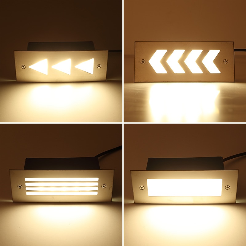 luz led subterrânea de aço inoxidável ip67 à prova dwaterproof água ao ar livre luzes de chão embutidas adequadas para degraus e cantos 85-265v de 2026 por $21.99 –P6