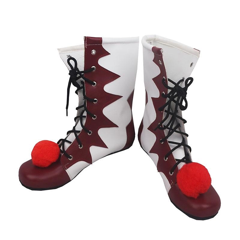 den Pennywise Killer Clown Stövlar Vuxen Dam Rolig Läskig kostym Halloween Karnival Mardi Gras Lätt karnevalsdräkt 2025 - $66.99 -P3