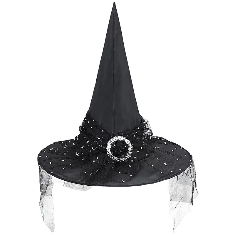 Klobouk čarodějnice Halloween Rekvizity Ženy Dívky Halloween Halloween Mardi Gras Snadný Karneval Kostým na Valpuržinou noc 2025 - $13.99 –P6