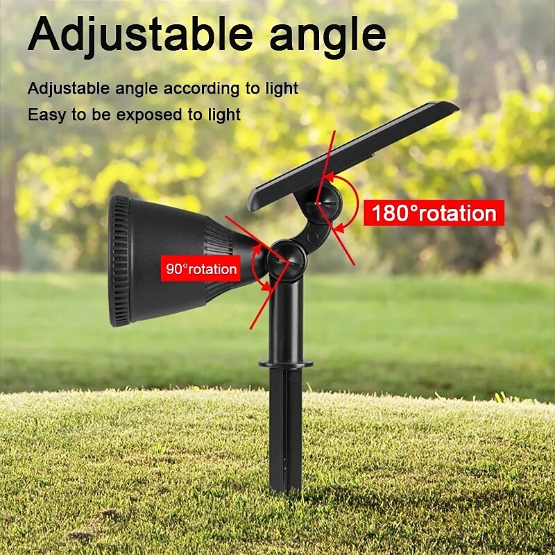Outdoor Solar Spotlight - Waterproof Pathway Garden Spotlights, Solar Sunset Projection Lights for Lawn, Park, Terrace & Landscape Decoration 2025 - $40.99 –P6
