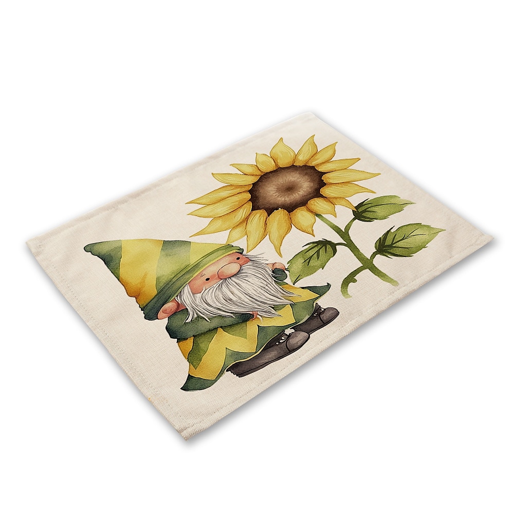 Girassóis placemats resistente ao calor mesa de fazenda placemat resistente a manchas, placemat para casamento cozinha mesa de jantar decoração interior ao ar livre de 2025 por $2.49 –P14