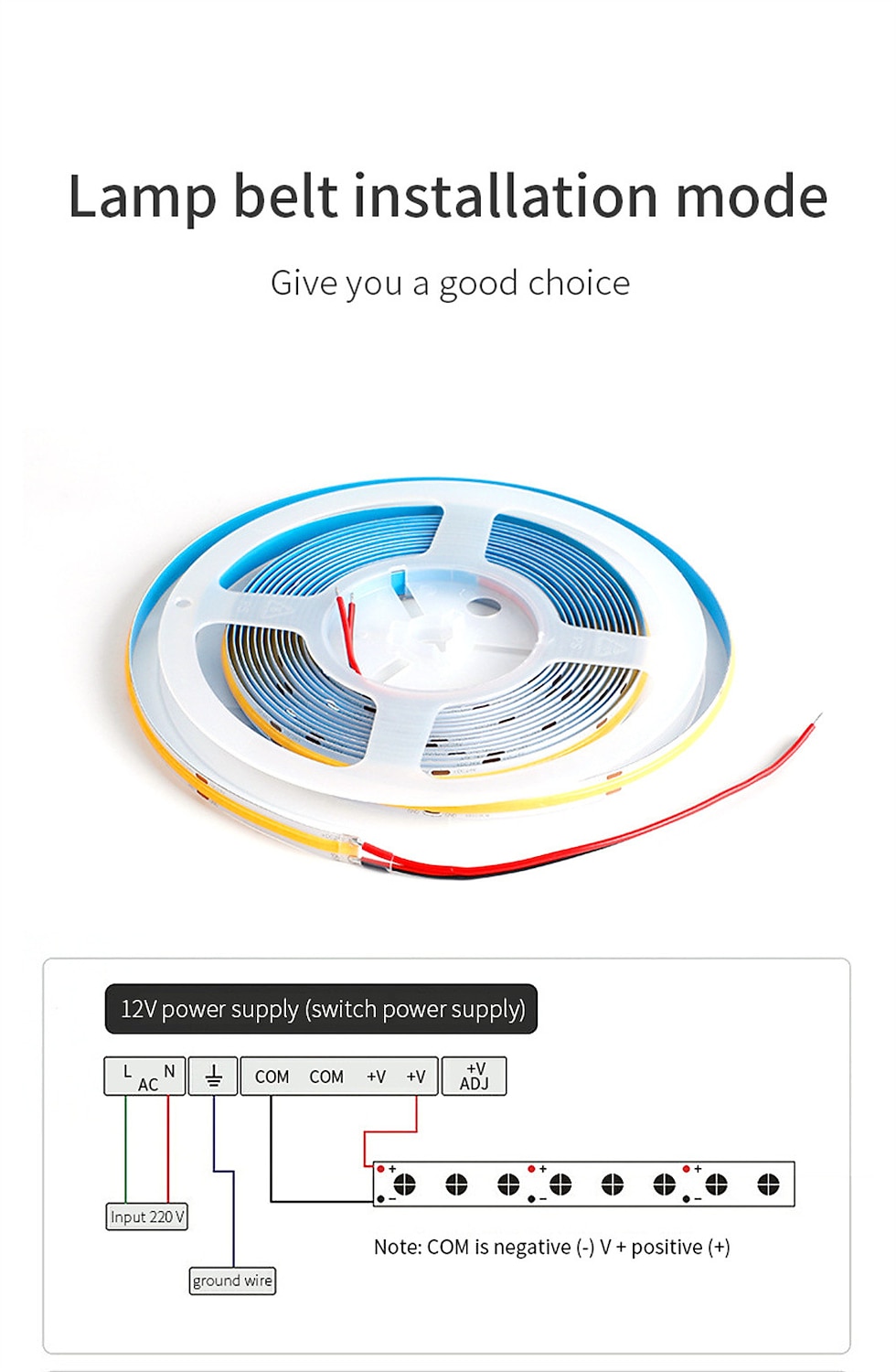 5M DC 12V LED COB Strip Light 8MM High Density Linear Lighting 320LEDs Flexible Tape Ribbon Lights Warm Natural White Decor RA90 2026 - $14.49 –P2