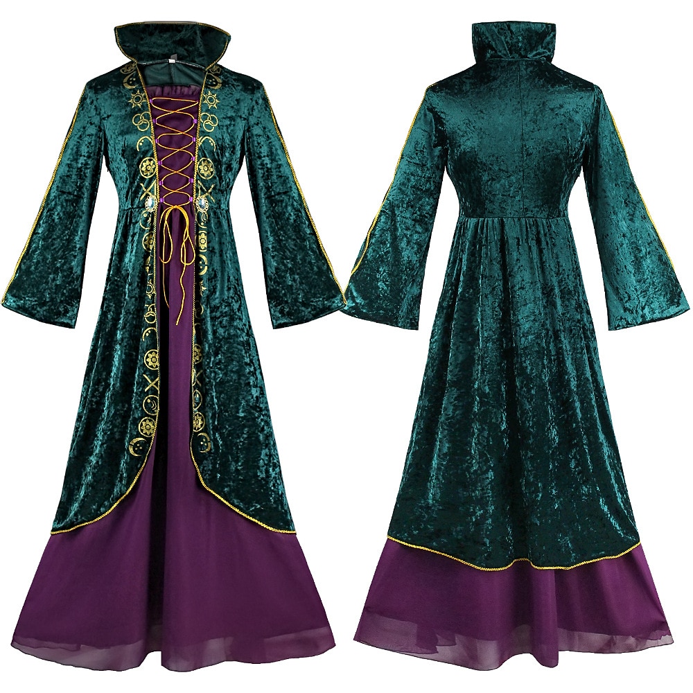 Hokuspokus Hexe Winifred Kleid Umhang Maskerade Cosplay Kostümparty Film Cosplay for Damen Erwachsene Maskerade 2025 - $44.99 –P1