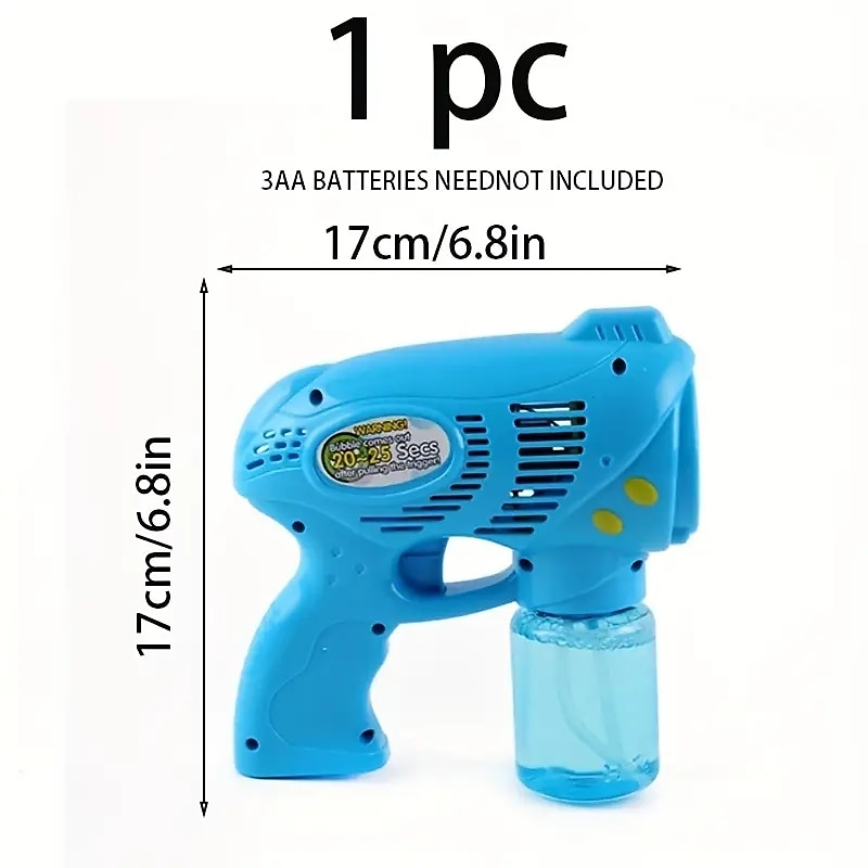 1pc pistola a bolle macchina a bolle automatica modelli rossi e blu vano batteria che soffia bolle elettriche giocattoli creativo piccolo regalo accessori per feste forniture per feste di compleanno del 2025 a $29.99 –P10