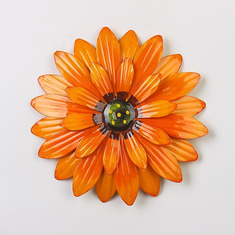 1pc Flower Metal Wall Decor For Garden Decor Patio Decor Room