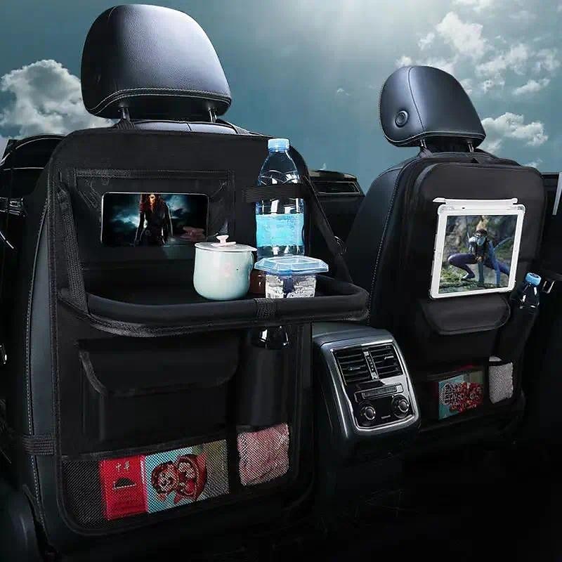 auto-accessoires universele autostoelen organizer met dienblad tablethouder multi-pocket opslag auto-interieur opbergen opruimen 2025 - $22.99 –P8