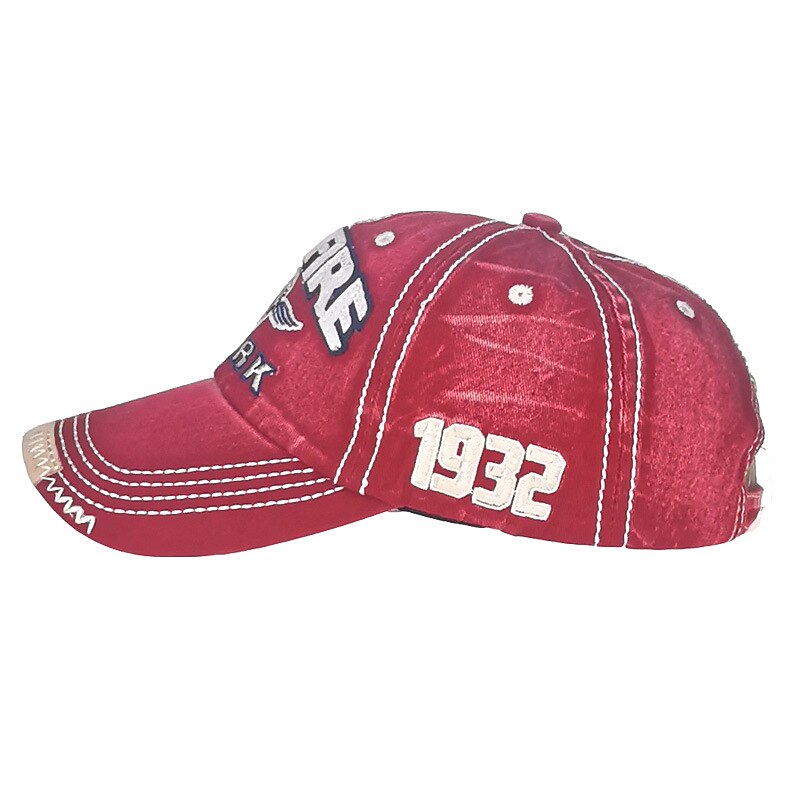 Unisex Cap Basecap Sonnenhut Schwarz Rote Baumwolle Gewaschen Reise Strand Design Outdoor Urlaub Buchstabe Einstellbar Sonnenschutz Modisch 2025 - $6.99 –P8