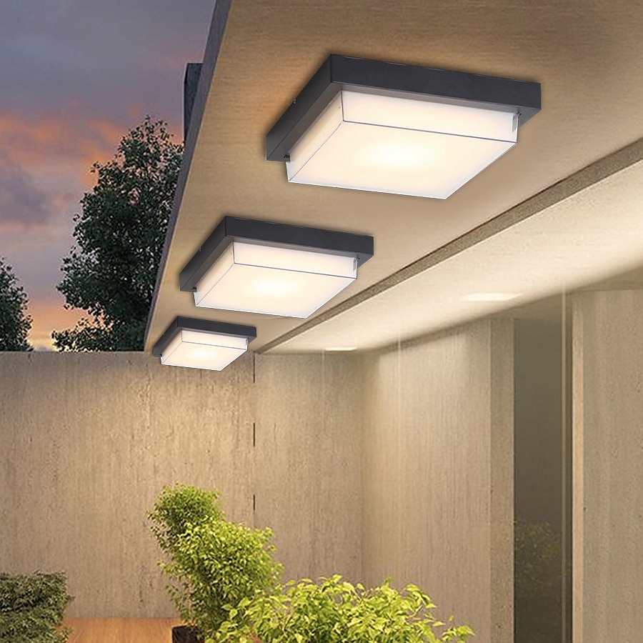luminária de teto externa à prova d'água e à prova de insetos varanda jardim gazebo porta de entrada corredor corredor beiral externo luminária de teto de 2025 por $136.99 –P5