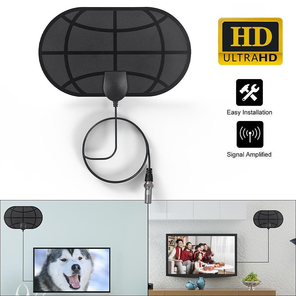 New Mini TV Aerial Indoor Amplified Digital HDTV Antenna Support HD 4K 1080P DVB-T Freeview TV Broadcast Long Range TV Antenna Signal Booster 2025 - $14.99 –P2
