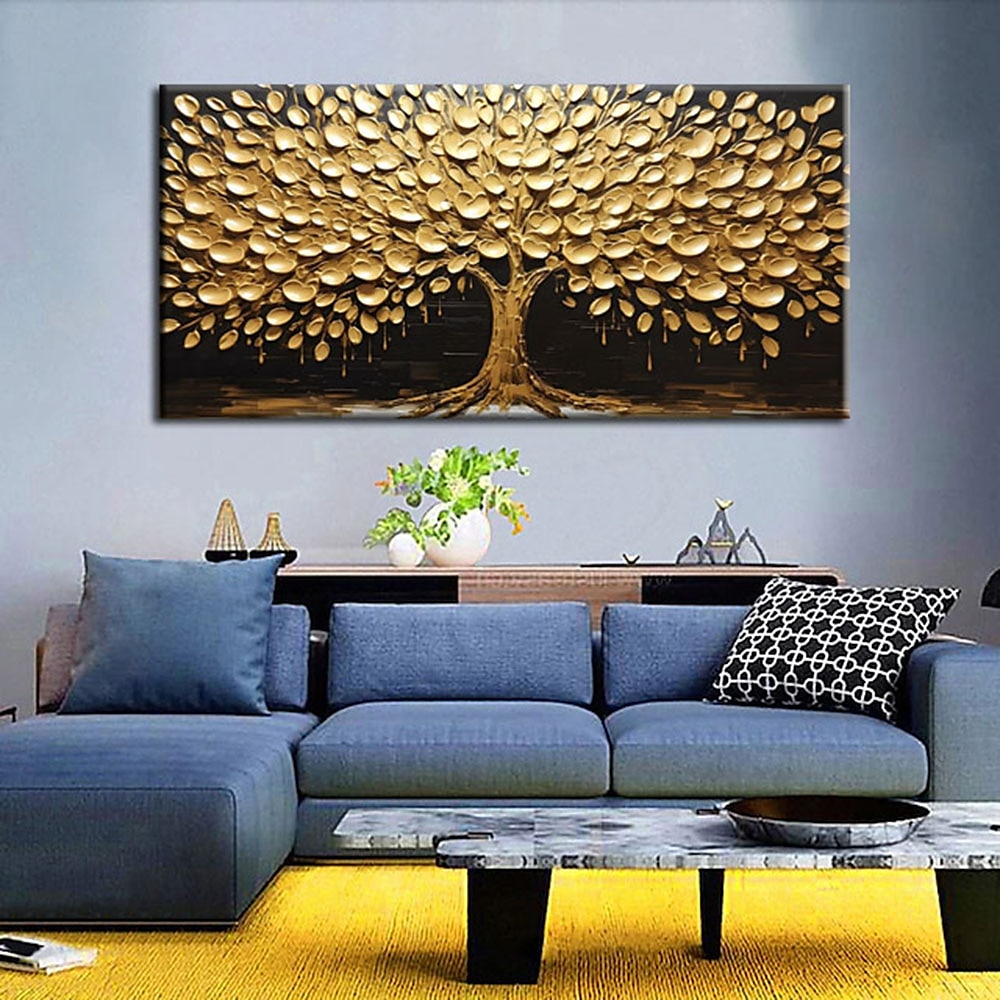 Hang-Ölgemälde Handgemalte Horizontal Landschaft Blumenmuster / Botanisch Moderne Modern Ohne Innenrahmen (ohne Rahmen) 2025 - $61.99 –P1