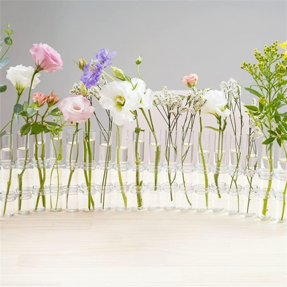 Hinged Flower Vase, 2023 New Creative Foldable Flower Vase Set, Foldable Flower  Vase with Hinged Design, Shape Changeable DIY Crystal Glass Test Tube with  6/8 Test Tubes and S-Shaped Hooks 2024 - $15.99