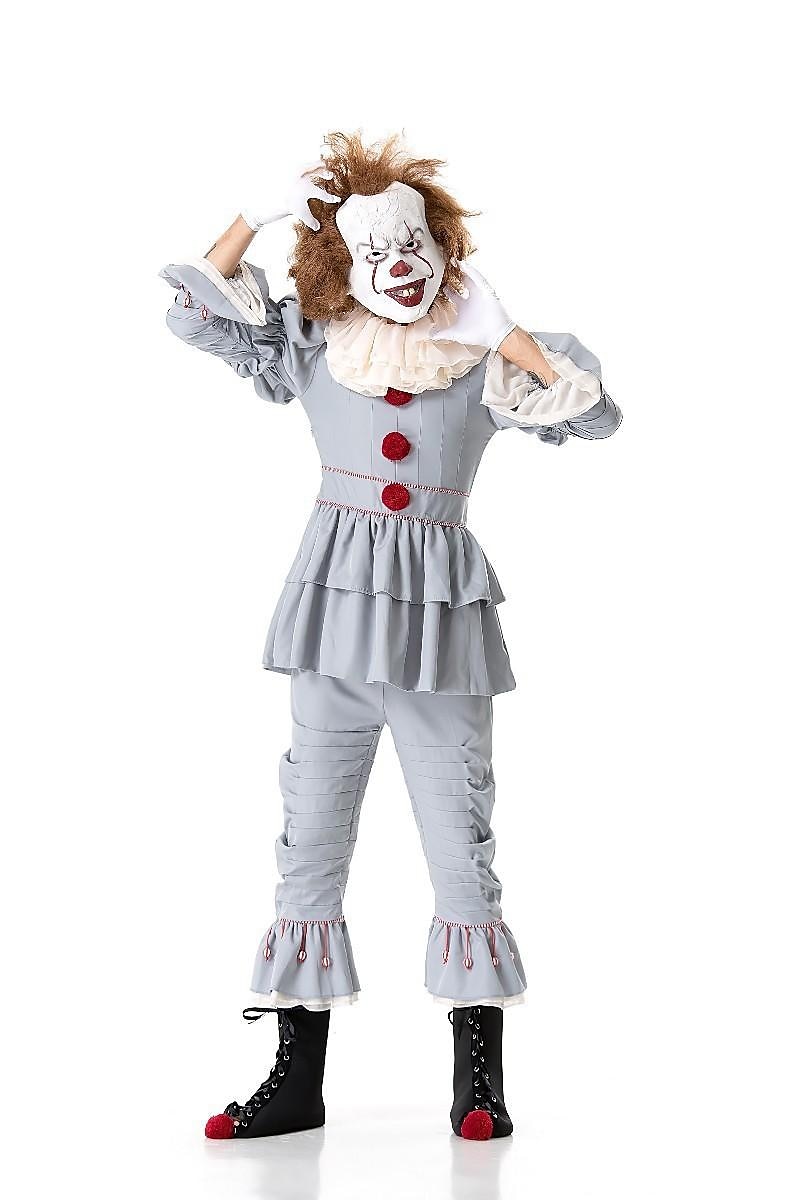 Es Burleske Clown Pennywise Cosplay Kostüm Partykostüm Erwachsene Herren Damen Austattungen Gruseliges Kostüm Leistung Party Halloween Karneval Maskerade Einfache Halloween-Kostüme 2025 - $66.99 –P7