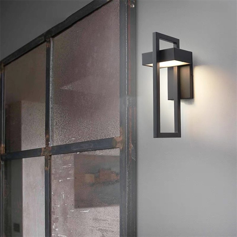 Luminárias de parede externas à prova d'água arandelas de varanda montadas na parede iluminação moderna lâmpadas de parede para pátio porta da frente entrada branco quente 110-240 v de 2026 por $199.99 –P7