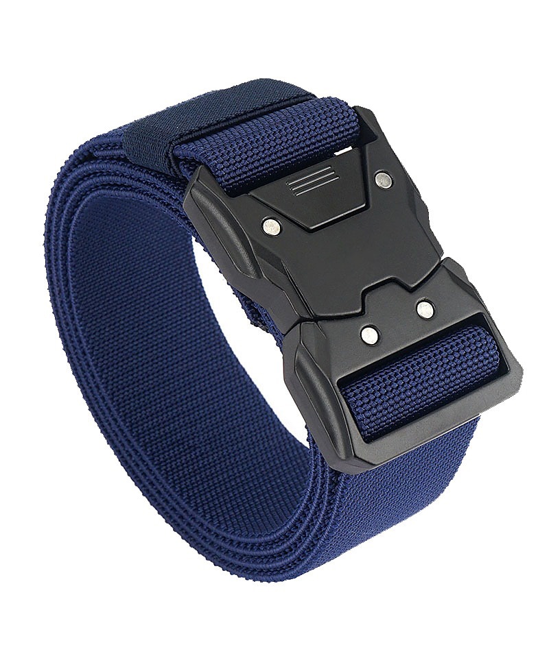 Per uomo Cintura tattica Con fibbia Nero Blu reale Poliestere Retrò Tradizionale Liscio Da tutti i giorni Per uscire Fine settimana del 2025 a $17.99 -P5