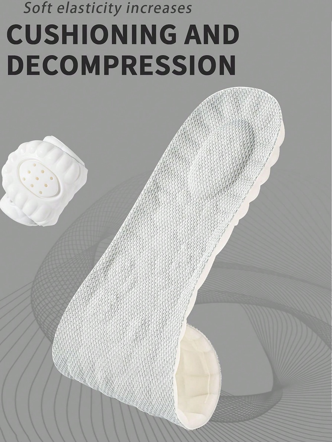 comfortabele schoeninlegzolen met hoogteverhoging – verkrijgbaar in de maten 1,5 cm, 2,5 cm en 3,5 cm – zachte dempende binnenzolen voor sneakers, laarzen en alledaags schoeisel 2025 - $11.99 –P5