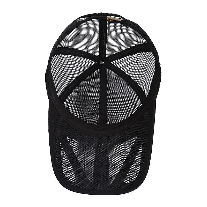 Unisex Cappellino da baseball Cappello da sole Nero Bianco Rete Viaggi Stile da spiaggia Esterno Da mare Liscio Regolabile Crema solare Di tendenza del 2025 a $8.99 –P3