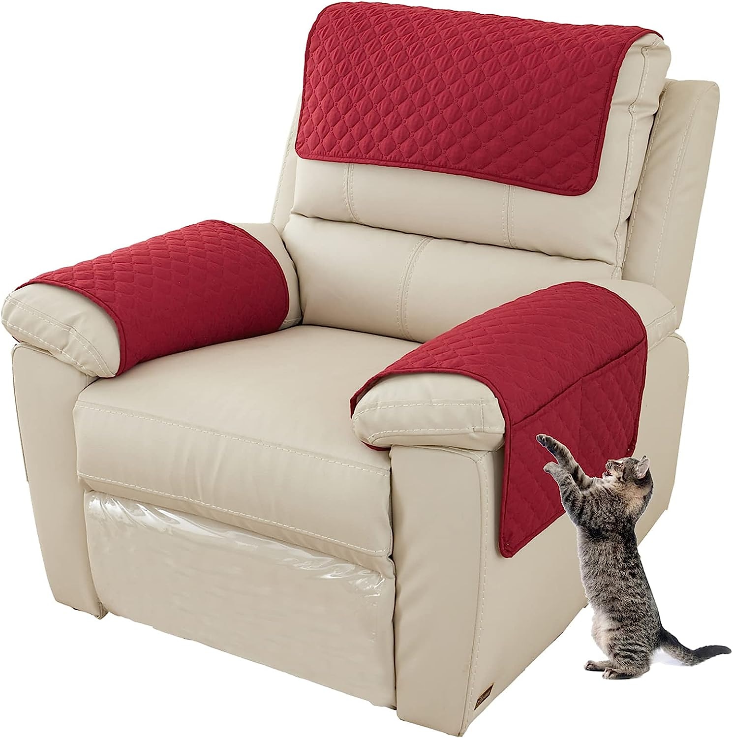 Sofa-Armlehnenbezug Couch-Armlehnenmatte Rückenlehnenbezug weicher Schutz  für Stühle Couch Sofasessel Schonbezüge Liegesofa 2024 - $6