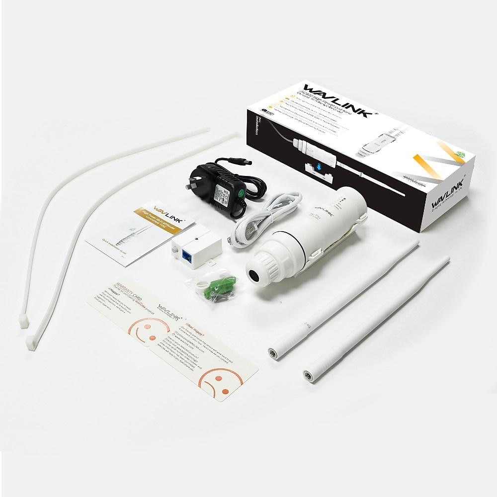 wavlink dernière technologie 1200mbps haute puissance antennes 4x7dbi double bande 2.4ghz &amp; 5ghz gigabit ethernet routeur wifi sans fil extérieur résistant aux intempéries/répéteur ap blanc de 2025 ? $155.99 –P2