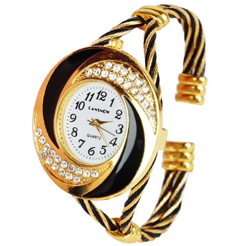 Relojes de marca de lujo para mujer, reloj de pulsera grande con diamantes de imitación, reloj vintage de moda para mujer, reloj saat, relojes femeninos 2025 - $16.99 –P11