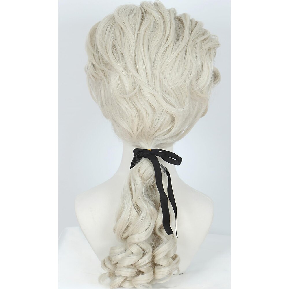 Lockige Perücke Hellblond Karneval Cosplay Kostümperücke für Party Halloween Perücken 2025 - $19.99 –P2