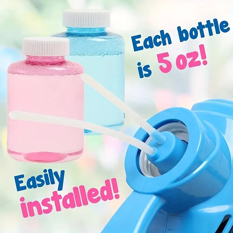 1pc pistola a bolle macchina a bolle automatica modelli rossi e blu vano batteria che soffia bolle elettriche giocattoli creativo piccolo regalo accessori per feste forniture per feste di compleanno del 2025 a $29.99 –P4