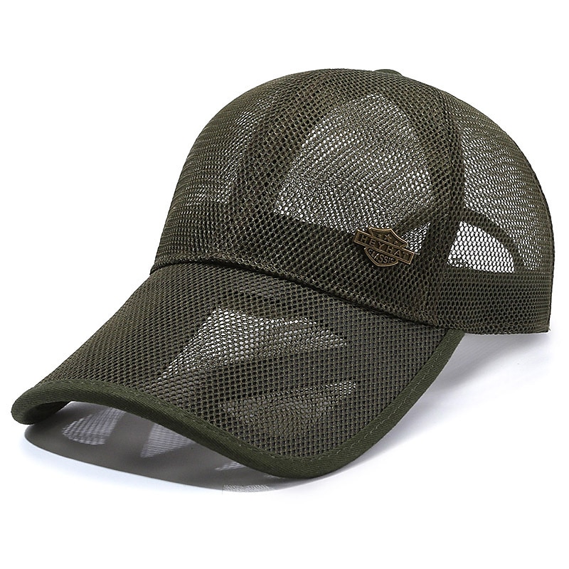 Unisex Cappellino da baseball Cappello da sole Nero Bianco Rete Viaggi Stile da spiaggia Esterno Da mare Liscio Regolabile Crema solare Di tendenza del 2025 a $8.99 –P9