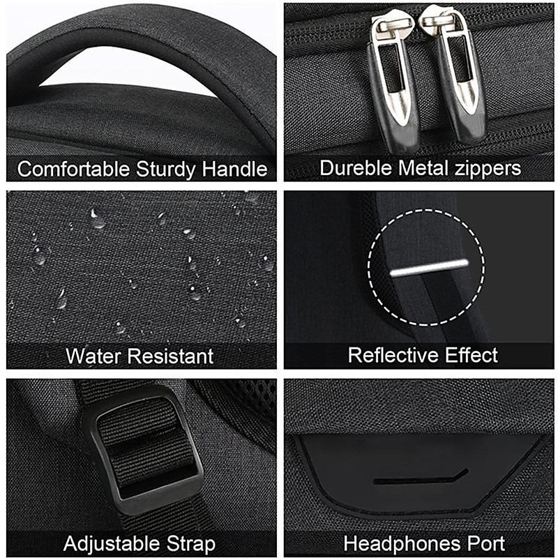 Classic Men's and Women's Anti-theft Waterproof Laptop Backpack with USB Charging Port Travel Business Durable Computer Bag School Backpack Suitable for Gift 18 Inch Laptop, Back to School Gift 2025 - $46.99 –P7