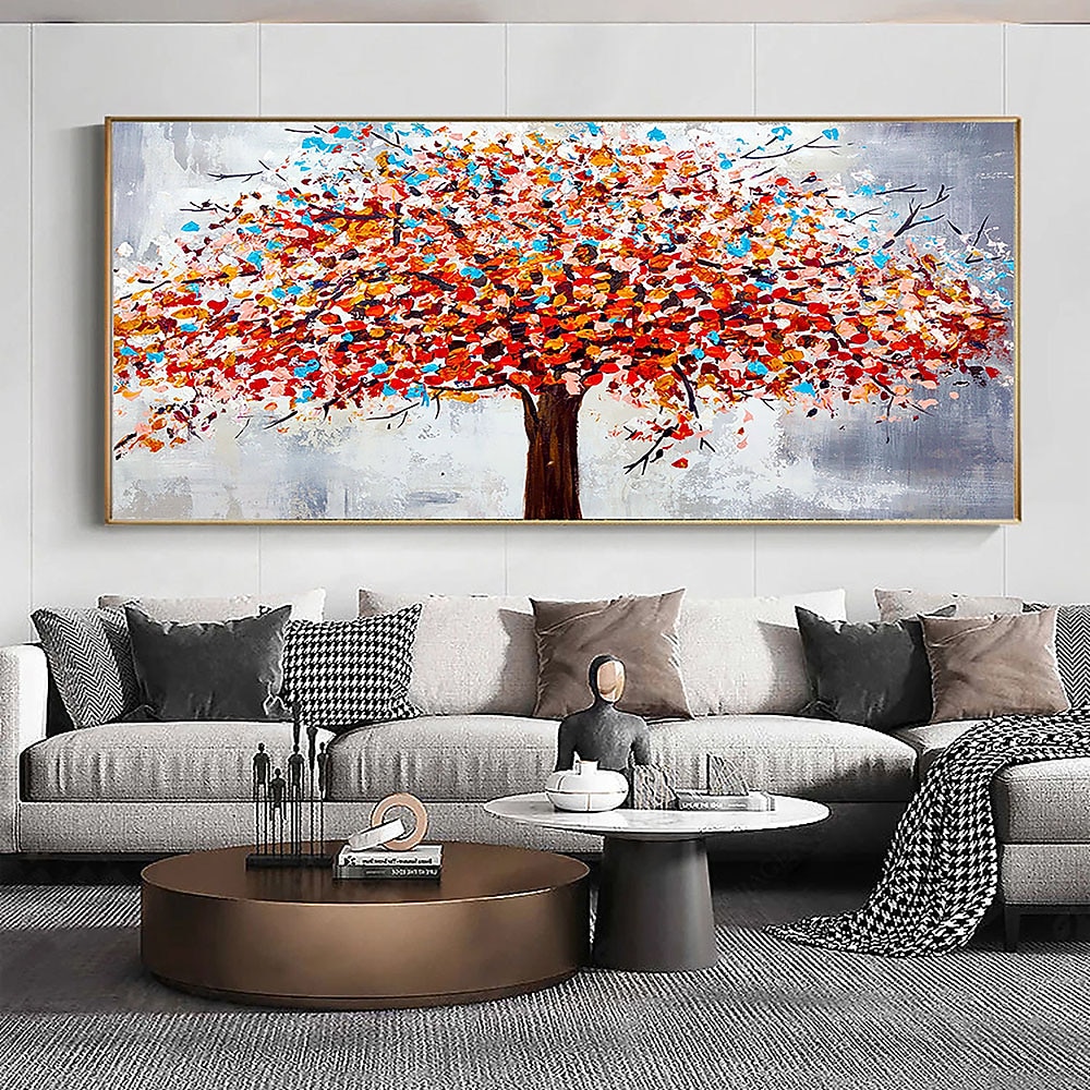 Hang-Ölgemälde Handgemalte Horizontal Landschaft Blumenmuster / Botanisch Moderne Modern Ohne Innenrahmen (ohne Rahmen) 2025 - $61.99 –P2