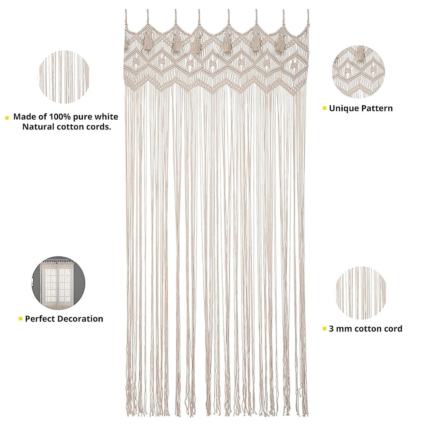 Las mejores 120 ideas de Cortinas macrame  macramé, cortina de macramé,  tapices de macramé