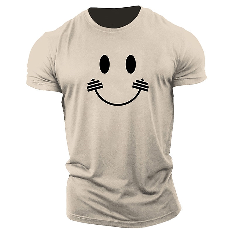 Men's Cartoon Graphic Prints T Shirt Graphic Tee 100% Cotton Short Sleeve Graphic Shirt Heather Gray Black White Comfortable Tee Outdoor Street Fashion Designer Clothing 2025 - $15.99 –P3