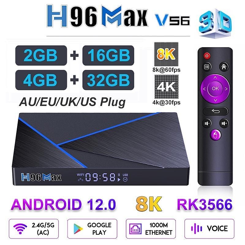High Quality Beautiful Design Smart TV Box Android 6K 8K 4GB 8GB RAM 128GB  ROM Android TV Box - China Android TV Box, TV Box