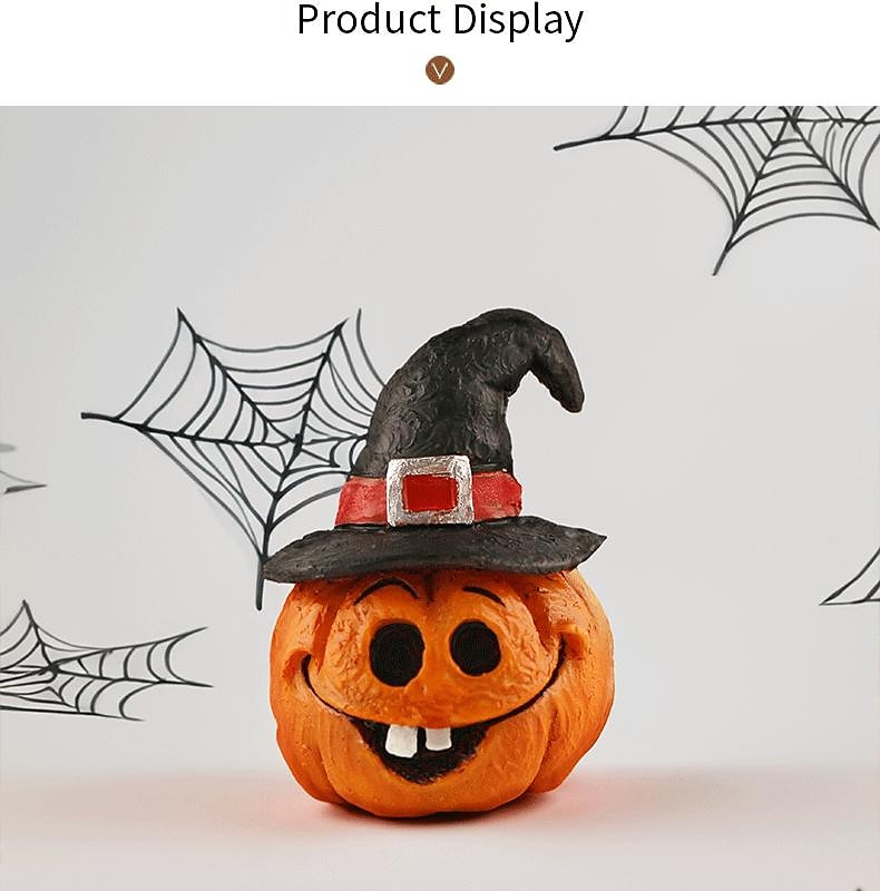 halloween spöke pumpa prydnad mikro landskap prydnad skrivbordet harts liten prydnad 2025 - $7.99 –P7