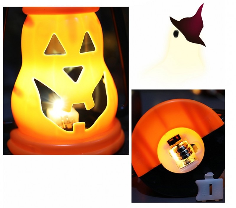 dekoracje halloweenowe led dyniowe latarnie jack o lantern festiwal lampiony nocne atmosfera impreza świeca latarnia terror rekwizyty szkielet rekwizyty dekoracja 2025 - $4.99 –P9
