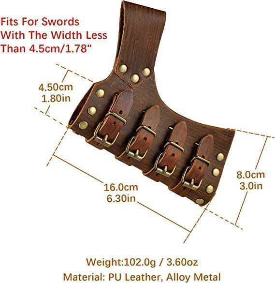 Punk & Gothic Middeleeuws Renaissance Cosplay kostuum Schede Zwaardhouder Piraat Krijger Ridder Viking Keltische ridder Kostuum Voor heren Dames Keltisch Piraat Fantasie Halloween Maskerade Prestatie 2026 - $16.99 –P9