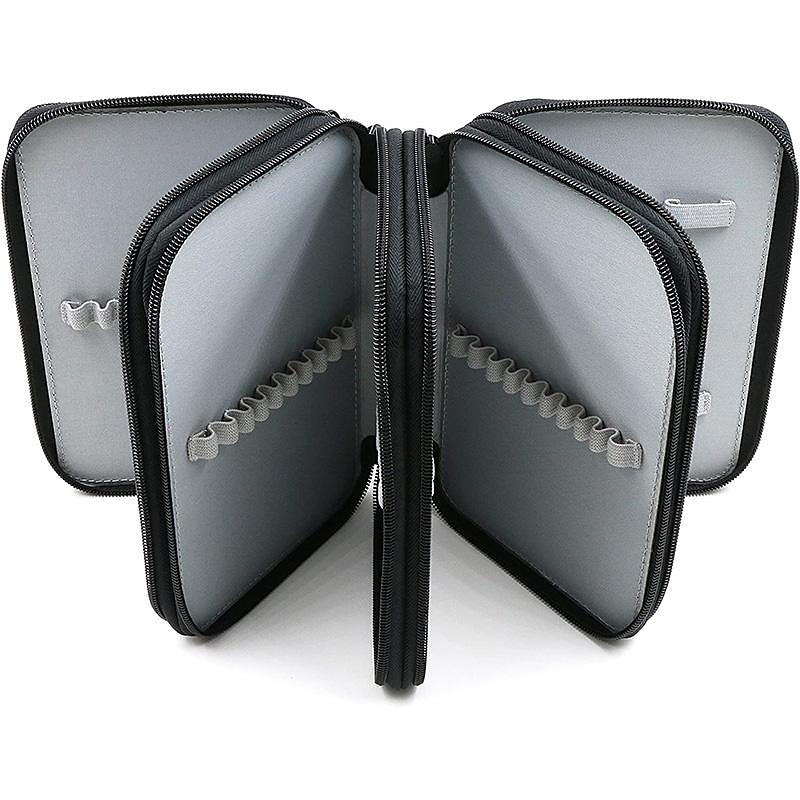 Astuccio per matite con 72 scomparti pratico astuccio per matite con cerniera multistrato oxford di grande capacità per penne colorate, matite colorate, penne per acquerelli, pennelli per trucco, del 2025 a $14.99 –P3