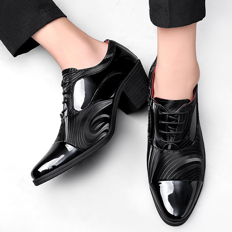 miesten kiiltonahkaiset mekkokengät – tyylikkäät muodolliset oxford-nauhakorkonauhat erikoistilaisuuksiin 2026 - $64.99 –P11