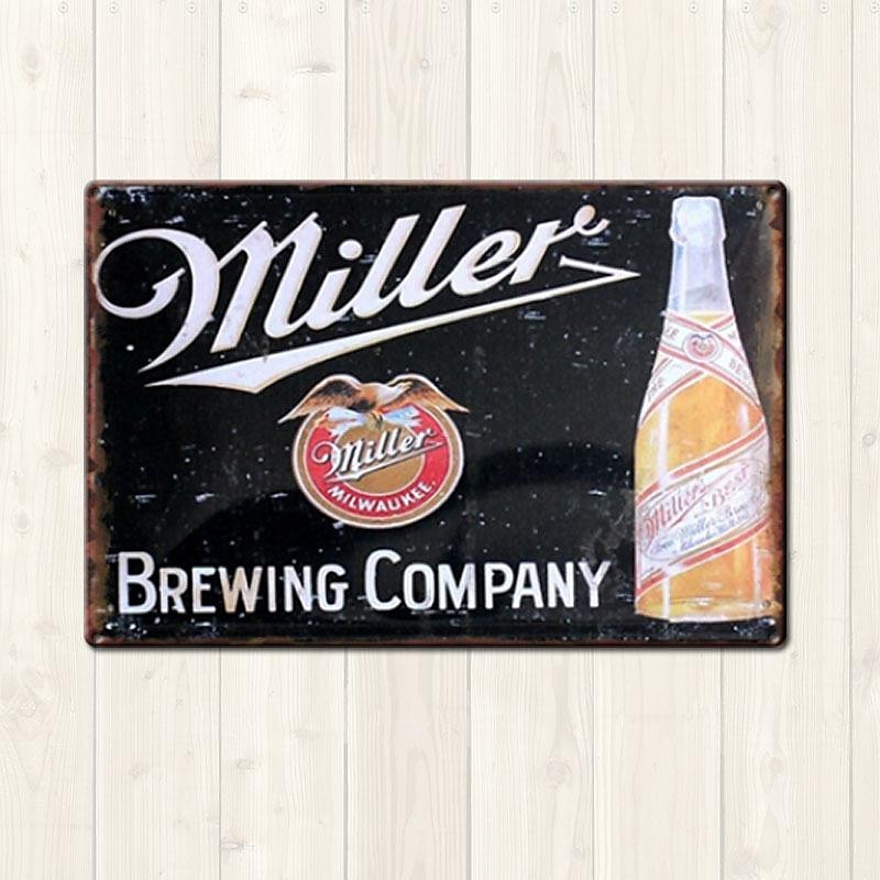 1pc Retro Metal Tin Sign Beer Tin Sign Vintage Bar Club Signs Wall Decor, Painting Wall Hanging for Home Decor Wall Art Metal Tin Sign 20x30cm/8''x12'' 2025 - $10.49 –P12