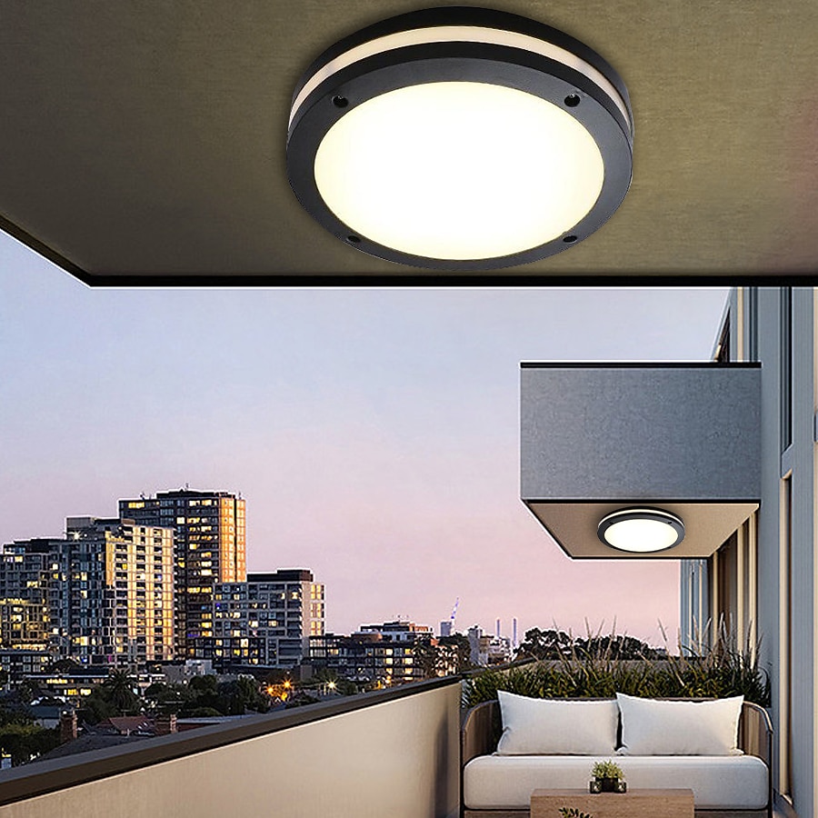 luminária de teto externa à prova d'água e à prova de insetos varanda jardim gazebo porta de entrada corredor corredor beiral externo luminária de teto de 2025 por $136.99 –P9