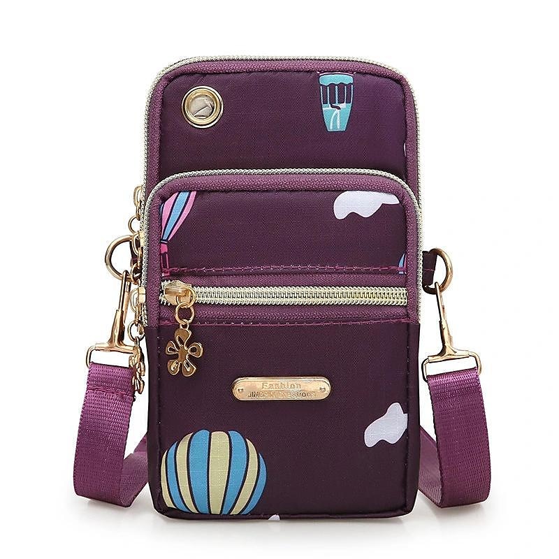 nowe balonowe torby crossbody na telefon komórkowy dla kobiet moda damska torba na ramię etui na telefon komórkowy z wtyczką słuchawkową 3-warstwowy portfel 2025 - $15.99 –P13