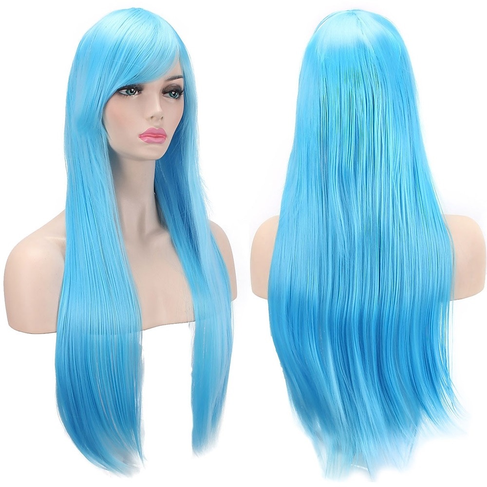 perruques 32 80cm longue ligne droite anime mode femmes cosplay perruque fête perruque carnaval cosplay fête perruques de 2025 ? GBP £10 –P7
