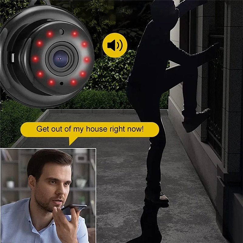 Mini Wireless Camera, HD Indoor Surveillance Monitor, Motion Detection, Night Vision, Wi-Fi Smart Camcorder, Video Recording & Remote Monitoring for Home Security 2025 - $18.99 –P13