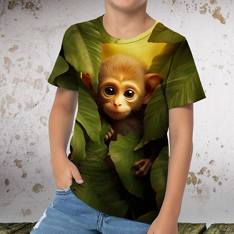 Dla chłopców 3D Graficzny Zwierzę Kreskówki Podkoszulek T-shirt Krótki rękaw Druk 3D Lato Wiosna Aktywny Sport Moda Dzieci 3-12 lat Na zewnątrz Codzienny Regularny 2025 - $11.99 –P7