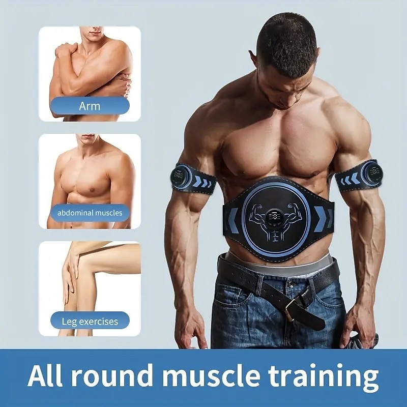 Abdominal Muscle Training Fitness Waist Belt For Fat Burning And Weight Loss Exercise Abdominal Trainer 2025 - $26.99 –P19