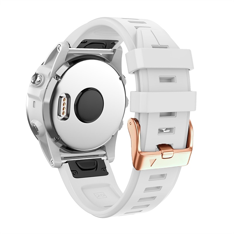 Ремешок для часов для Garmin Fenix 7S Pro 6S 5S Plus Epix Pro 42mm Approach S70 42mm Instinct 2S Descent Mk2S D2 Delta S 20mm силиконовый Замена Ремень 20mm Регулируется Пряжка из нержавеющей стали 2025 - $20.99 –P7