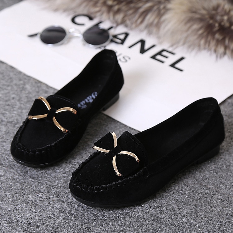 Women's Flats Slip-Ons Plus Size Comfort Shoes Work Daily Solid Color Bowknot Flat Heel Round Toe Elegant Business Casual Satin Loafer Black Yellow Red 2025 - $24.99 –P5