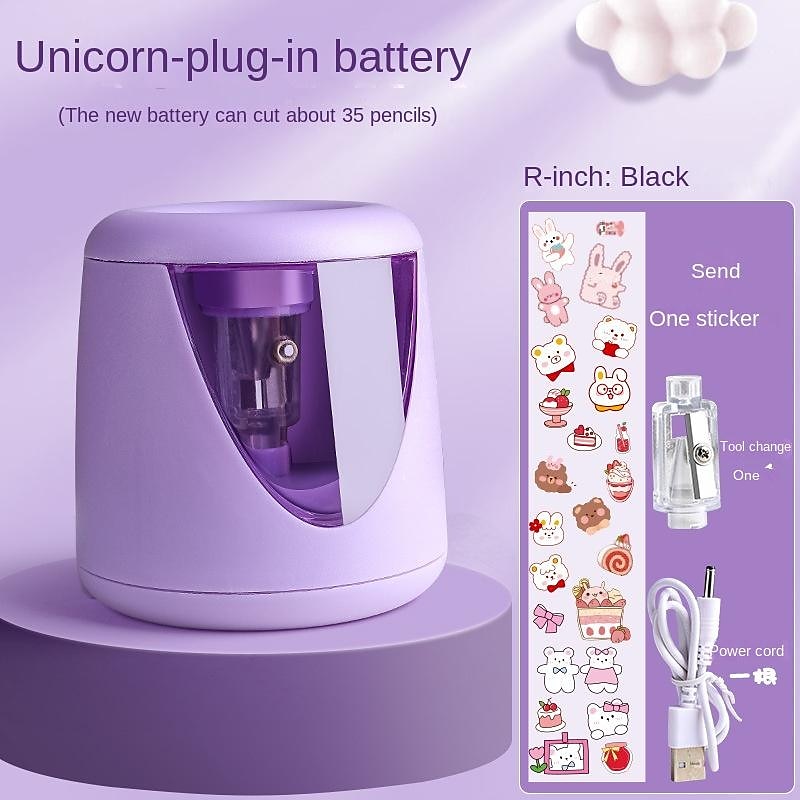 USB Rechargeable Electric Pencil Sharpener, Heavy-Duty Mechanical Design, Multi-Function for School & Office Use, Ideal Gift for Students and Children 2025 - $12.99 –P8