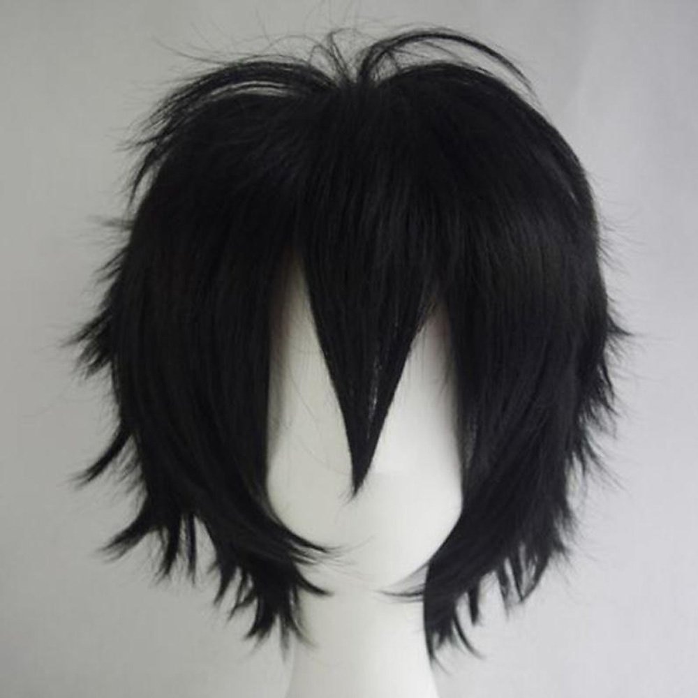 Short Cosplay Hair Wig Women Men Male Fluffy Straight Cartoon Anime Con Party Costume Pixie Wigs Black Halloween Wigs 2025 - $13.99 –P2