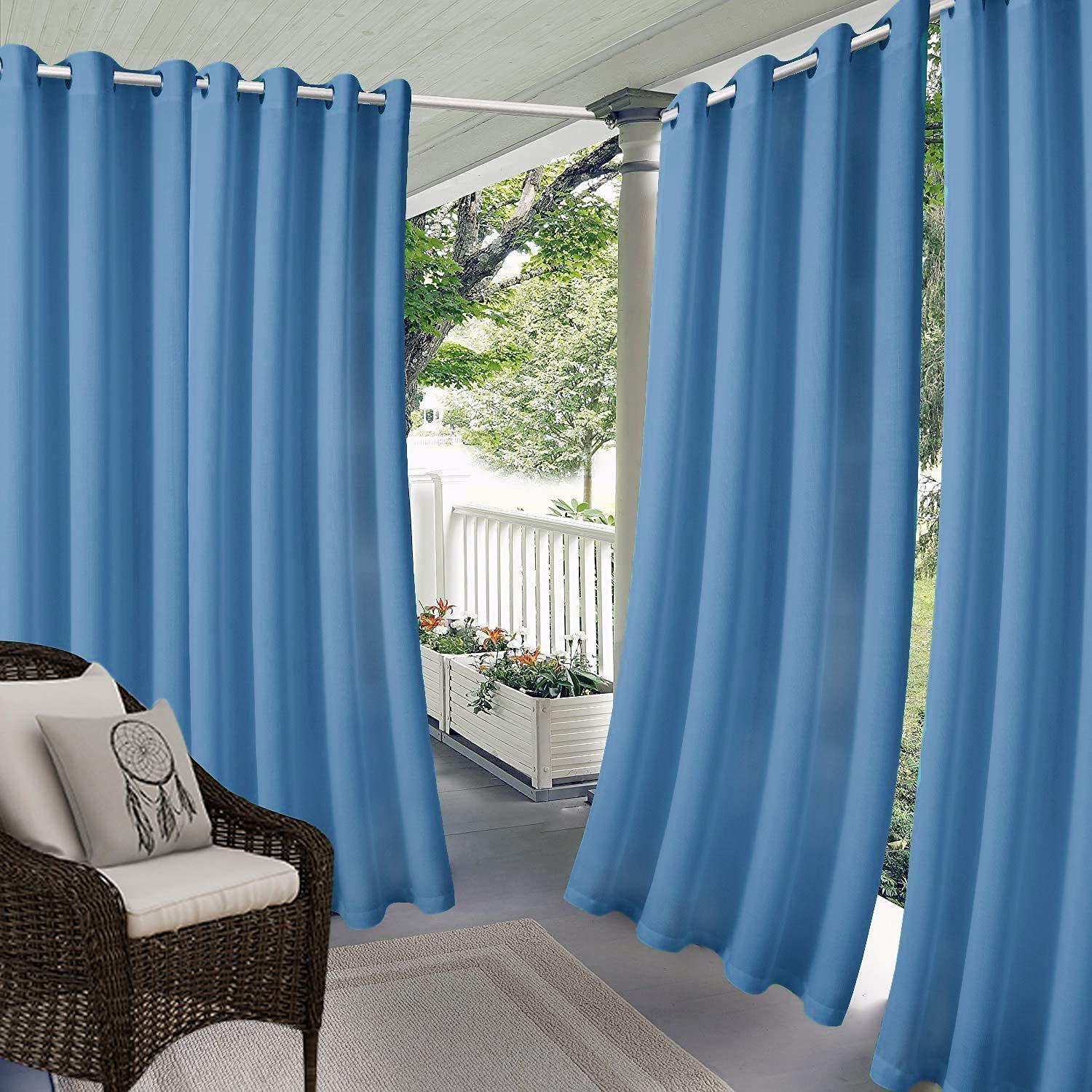 водонепроницаемая наружная занавеска для уединения, раздвижная занавеска для патио, драпировка для фермерского дома, люверс для беседки, балкон, крыльцо, вечеринка, гостиница, 1 панель 2026 - $31.99 –P15