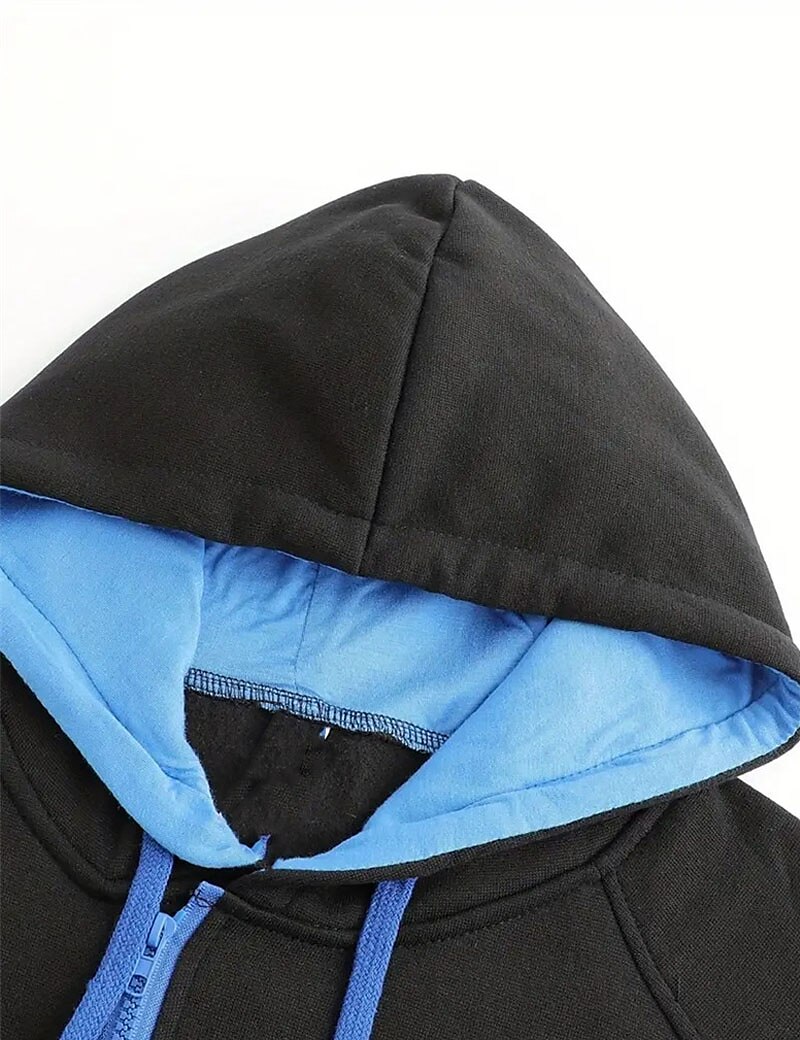 Hombre Sudadera con cremallera Sudaderas con cremallera Negro Blanco Vino Color Camello Gris Oscuro Con Capucha Bloque de color Cerrar Bolsillo Deporte Diario Deportes Poliéster Ropa de calle Fresco 2025 - $19.49 –P12